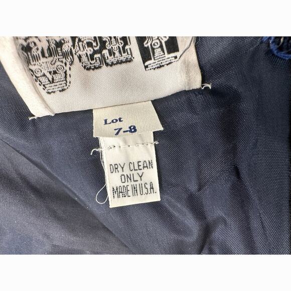 Act I New York Cobalt Blue Velvet Vintage 1980s Cocktail Dress-Size 7/8 Stunning - Picture 9 of 12